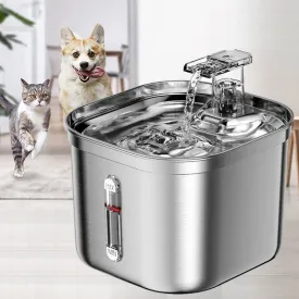 2L Stainless Steel Auto Smart Motion Sensor Cat Dog Water Dispenser