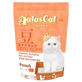 6 FOR $42: Aatas Cat Kofu Klump Tofu Cat Litter (Peach) 6L