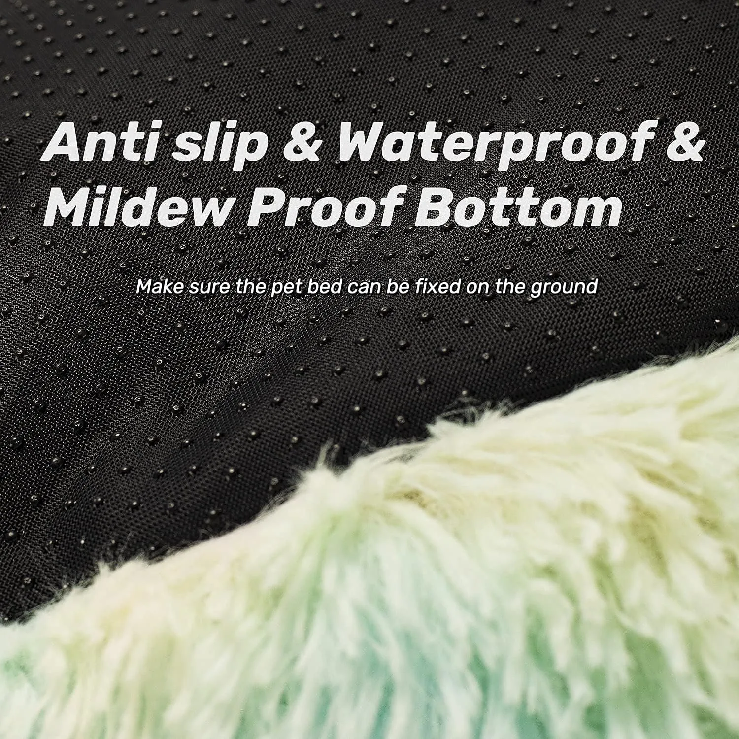 Anti Anxiety round Fluffy Dog & Cat Bed