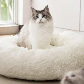 Anti Anxiety round Fluffy Dog & Cat Bed
