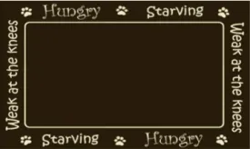 Arlee Pet Products Hungry Tapestry Bowl Mat