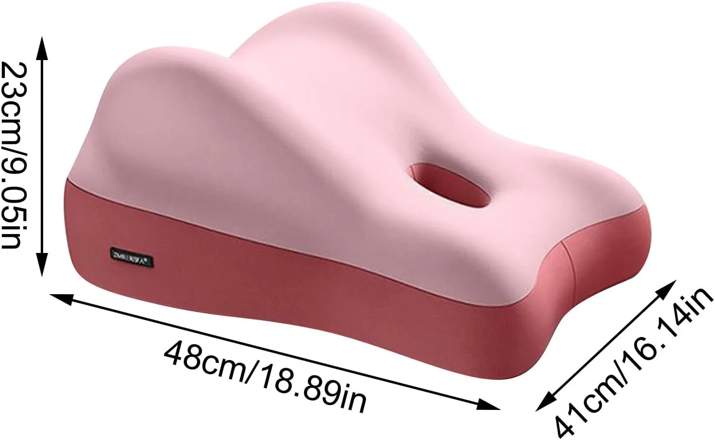 Bed Wedge Pillow for Adults & Couples - Memory Foam Support Pillow for Sitting, Lounging, Reading & Intimacy, Orthopedic Firm Design with Washable Cover, Ideal for Pregnancy& Post-Surgery (F)