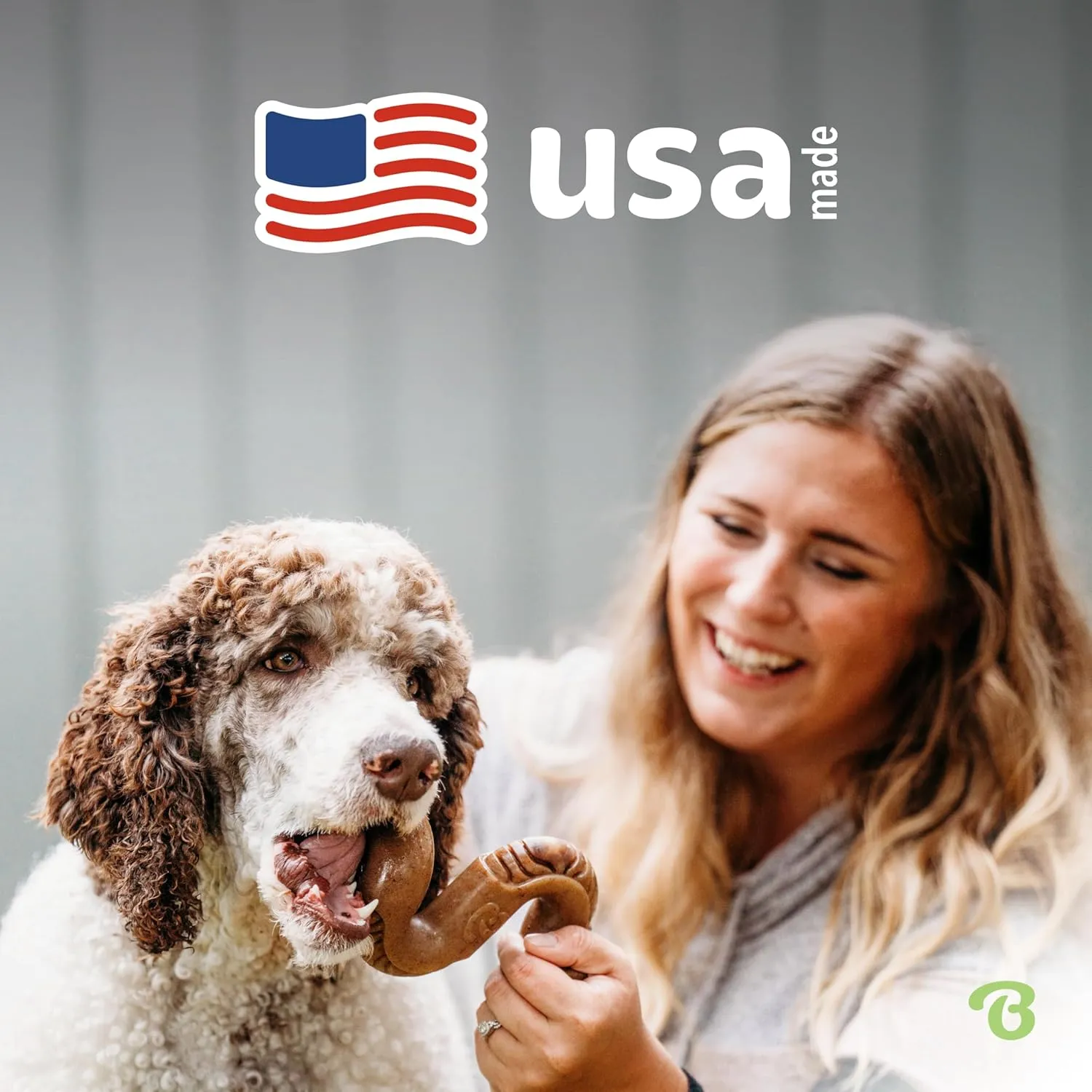 Benebone Tripe Bone Durable Dog Chew Toy for Aggressive Chewers, Real Tripe, Made in USA, Small