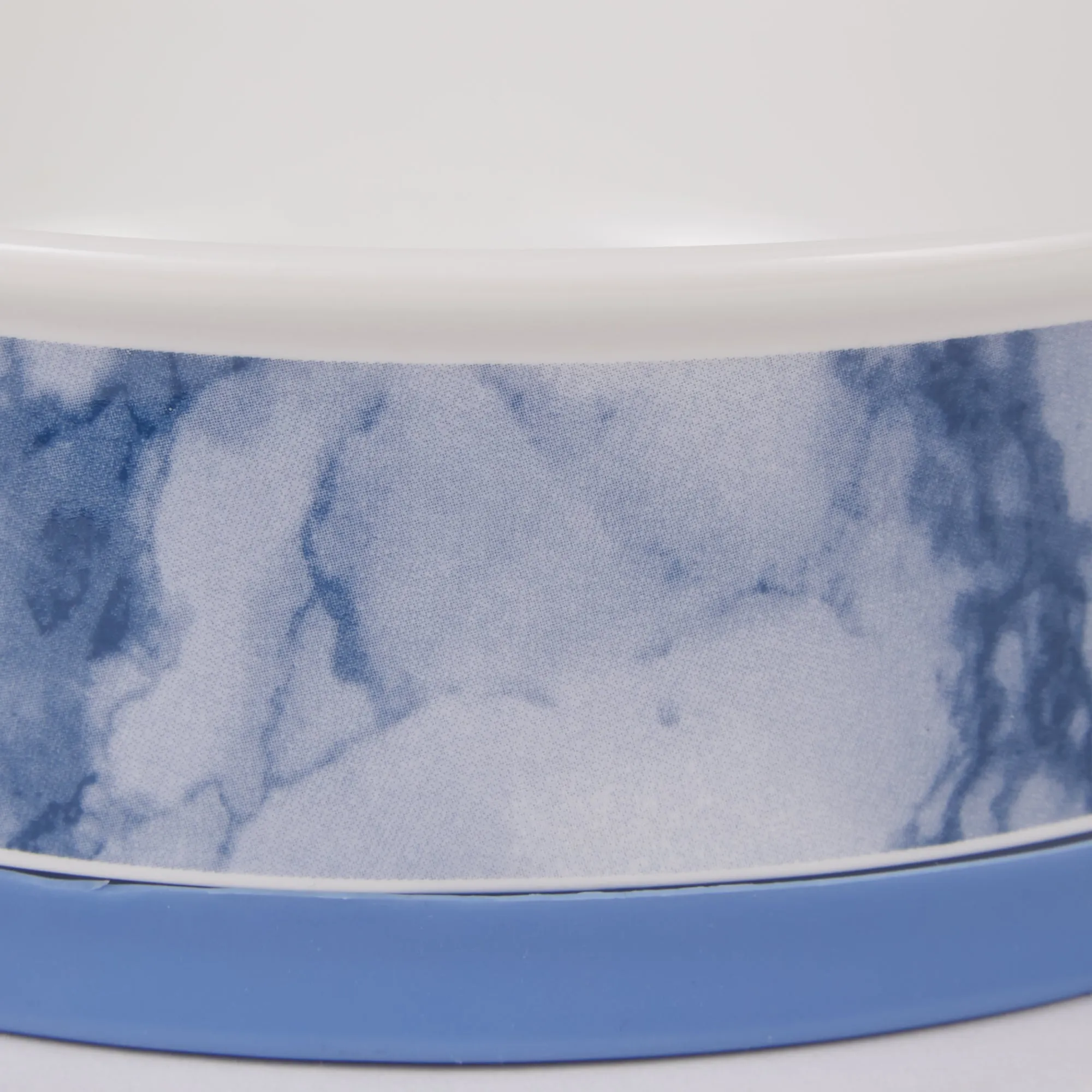 Blue Marble Pet Bowl Set of 2, Large 3.75 C. Capacity