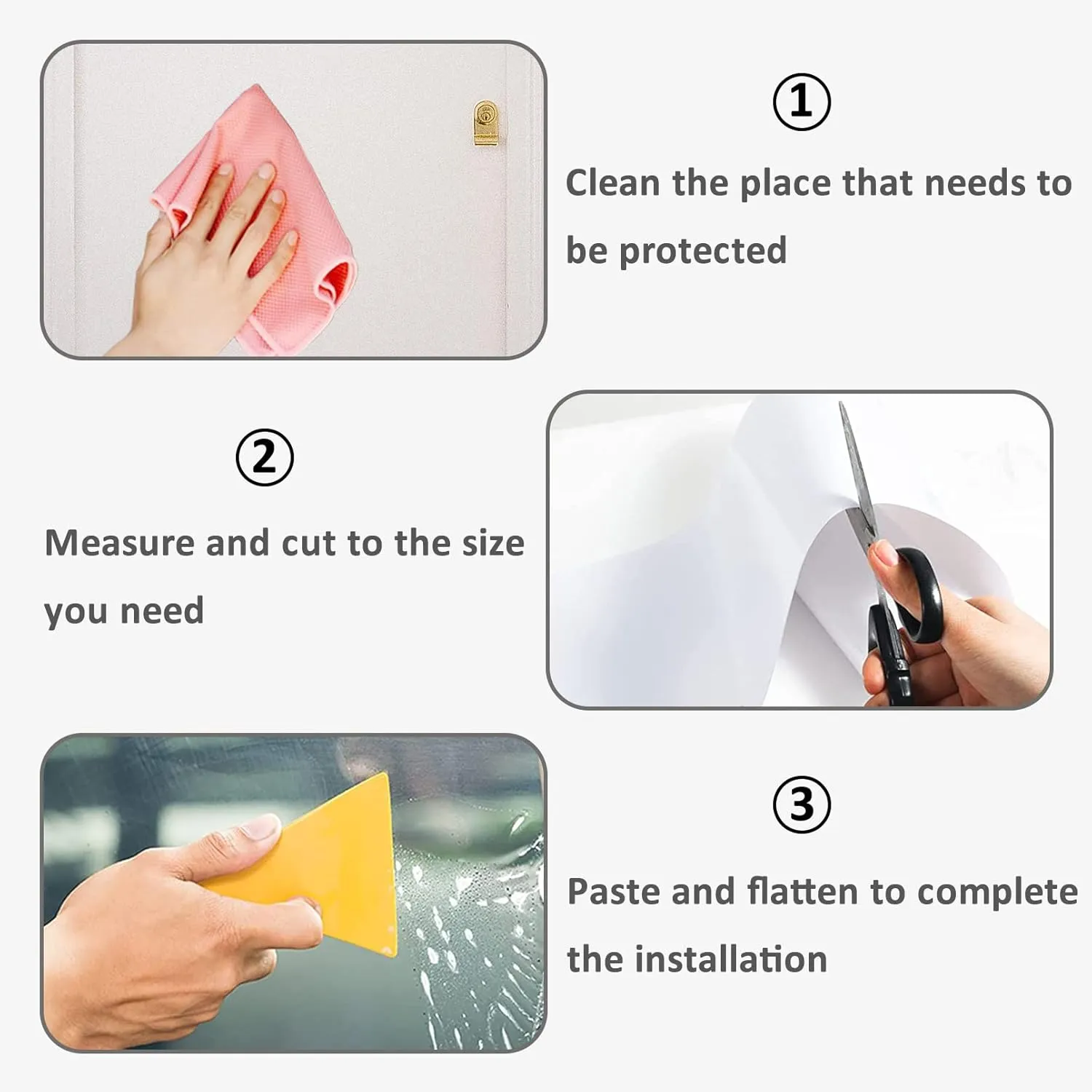 BNOSDM Door Protector from Dog Scratching, Clear Flexible Cat Door Scratch Protector, Pet Anti-Scratch Guard for Door Frame Wall Window, No Residue (118 x 16 Inches)