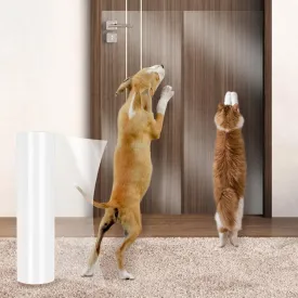 BNOSDM Door Protector from Dog Scratching, Clear Flexible Cat Door Scratch Protector, Pet Anti-Scratch Guard for Door Frame Wall Window, No Residue (118 x 16 Inches)