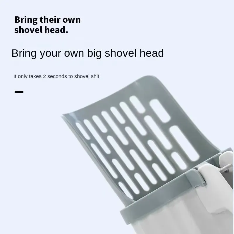 Cat Litter Shovel Scoop with Refill Bag Cat Litter Box Cleaning