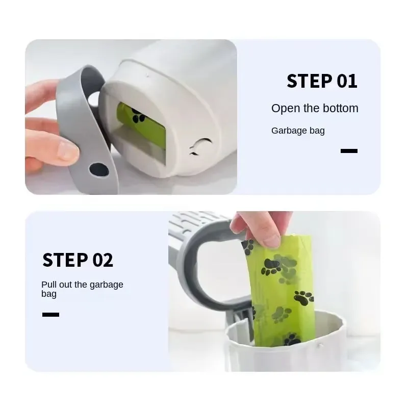 Cat Litter Shovel Scoop with Refill Bag Cat Litter Box Cleaning