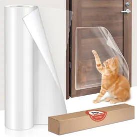 Cat Scratch Protector, 11.8 in 196.8 in Upgrade Furniture Protector From Claws - Single-Sided Sticky Training Tape Clear Corner Guards for Couch, Sofa, Door, Walls