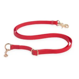 Cherry Red Hands Free Leash 4-Way Extension
