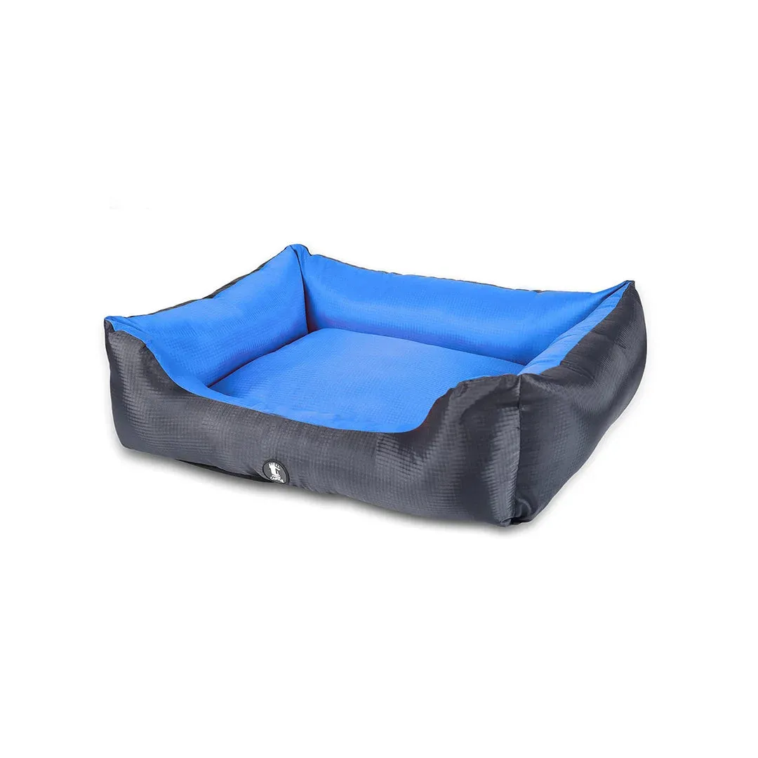 Chew Proof and Water repellent Lounger Dog Bed - Blue