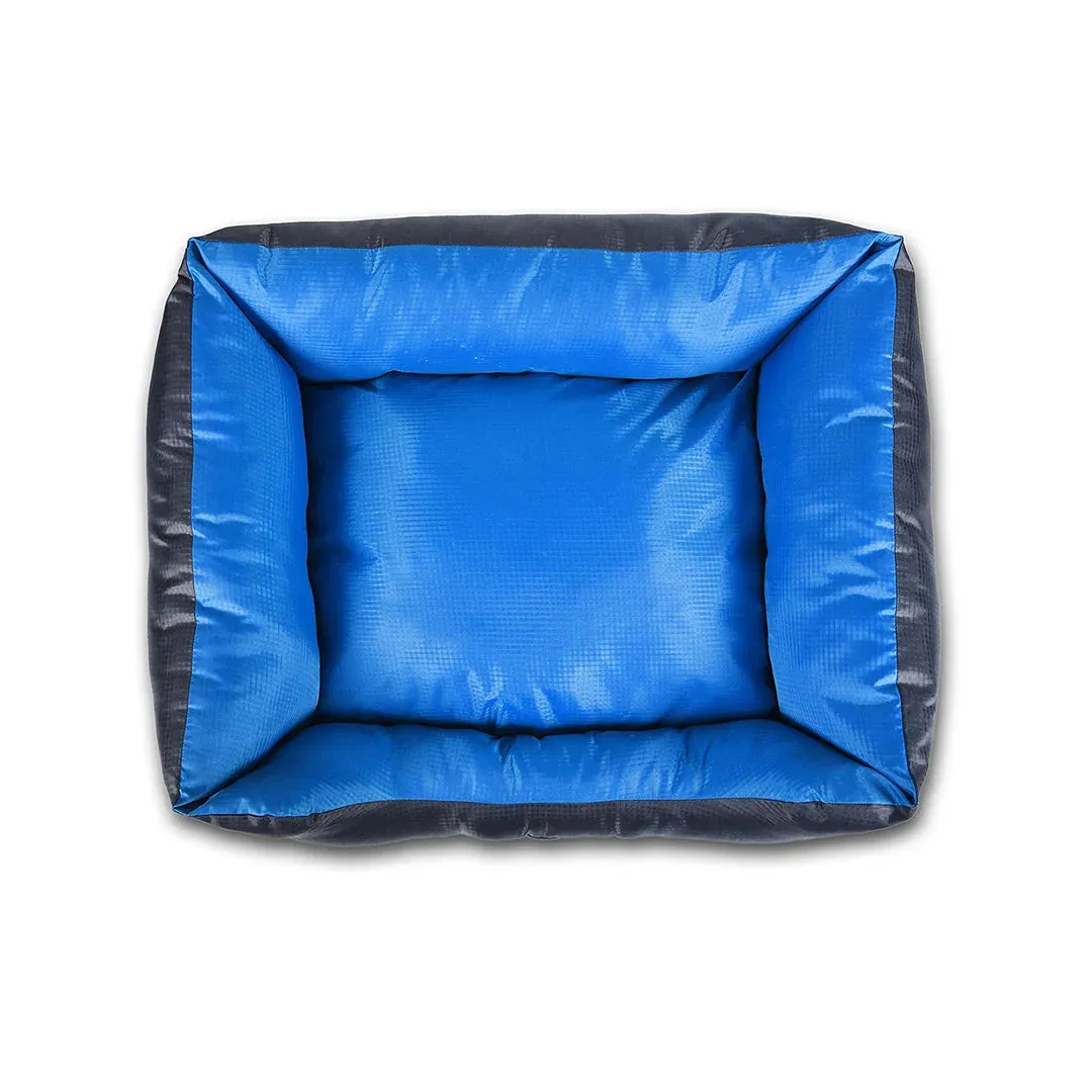 Chew Proof and Water repellent Lounger Dog Bed - Blue