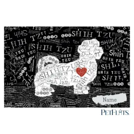 Custom Shih Tzu PetFlat - Premium Vinyl Mat