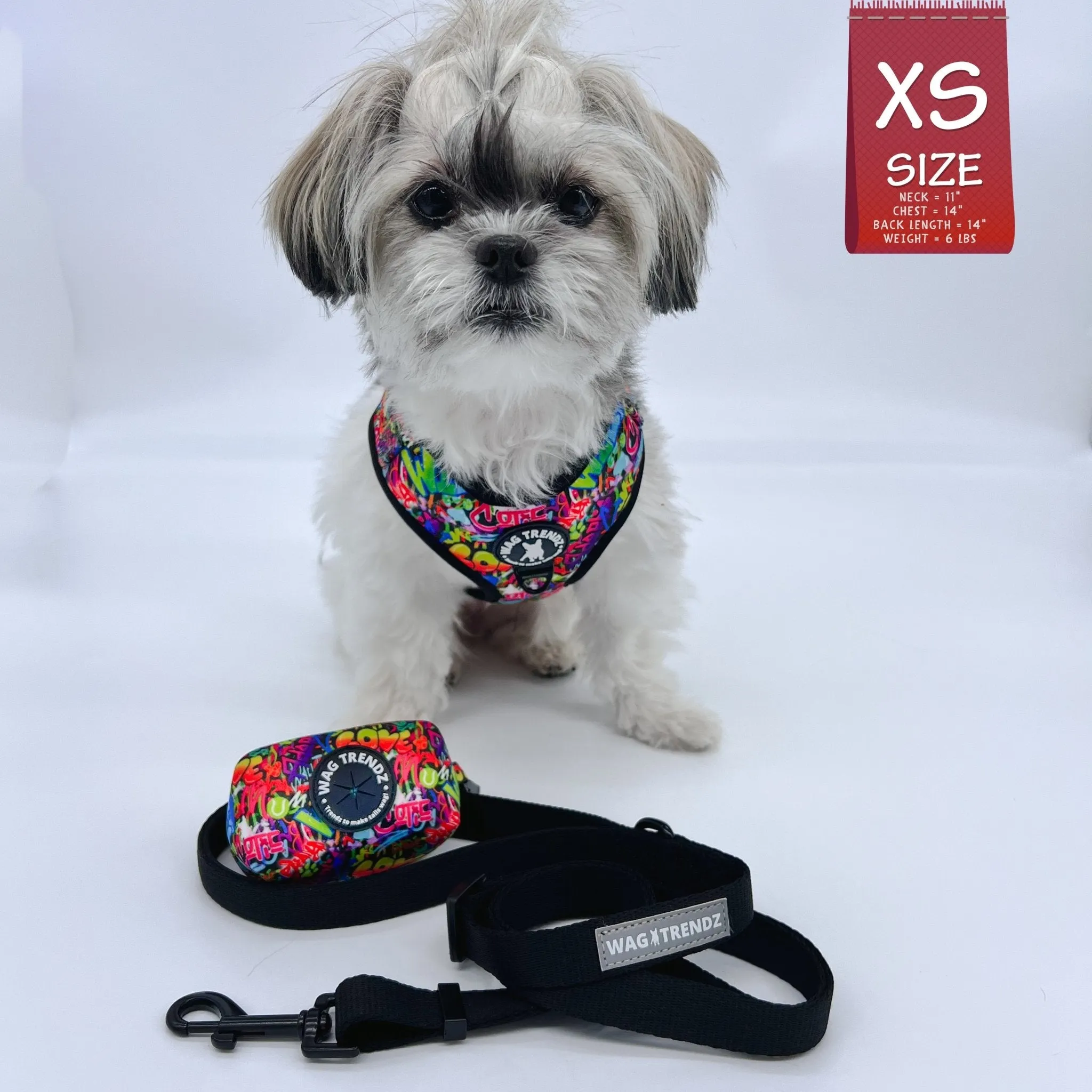 Dog Harness and Leash Set | Street Graffiti