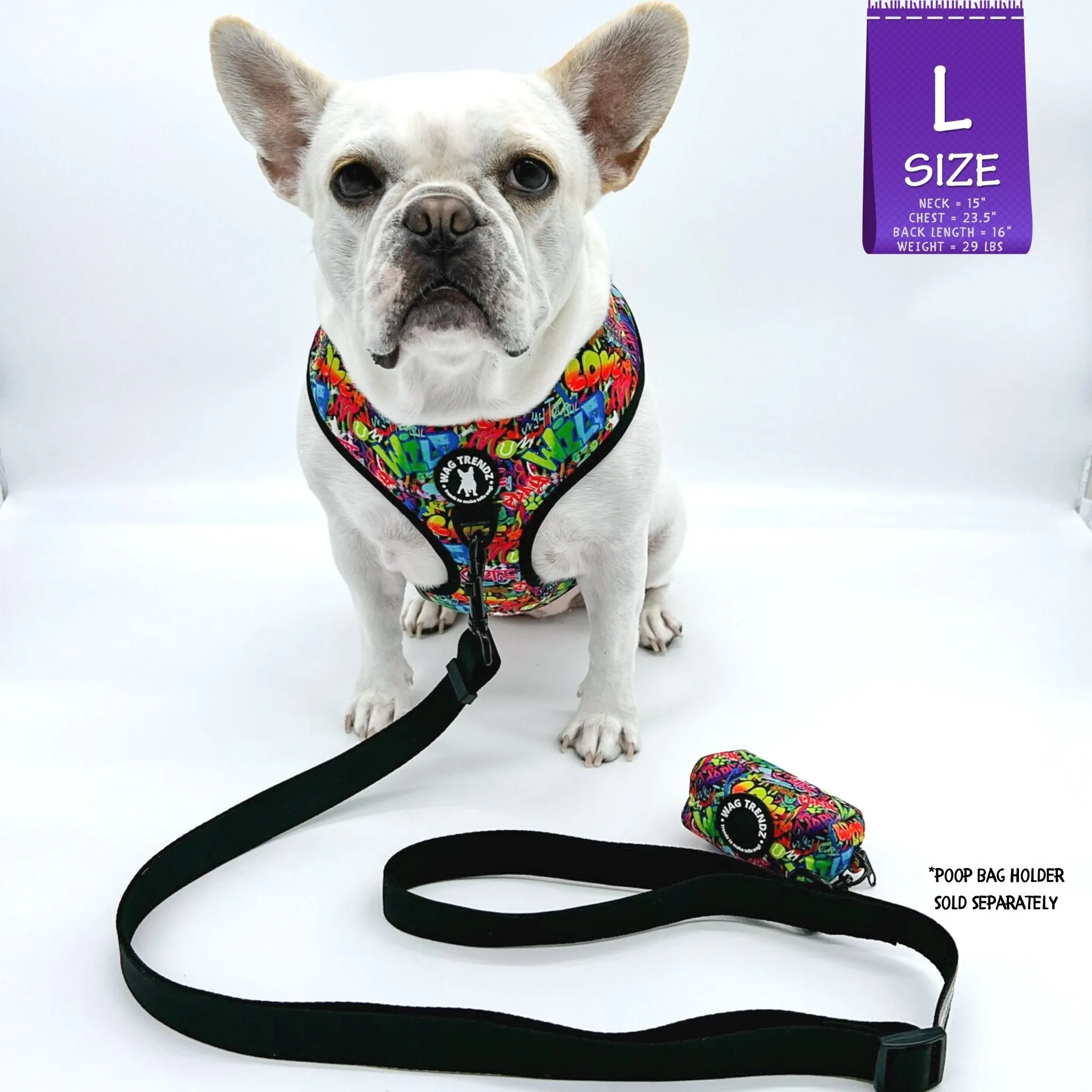 Dog Harness and Leash Set | Street Graffiti