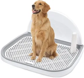 Dog Potty Tray, GANCHUN Pet Indoor Dog Training Toilet 23" x 20" Dog Potty Training Pee Pad Holder for Small and Medium Dogs