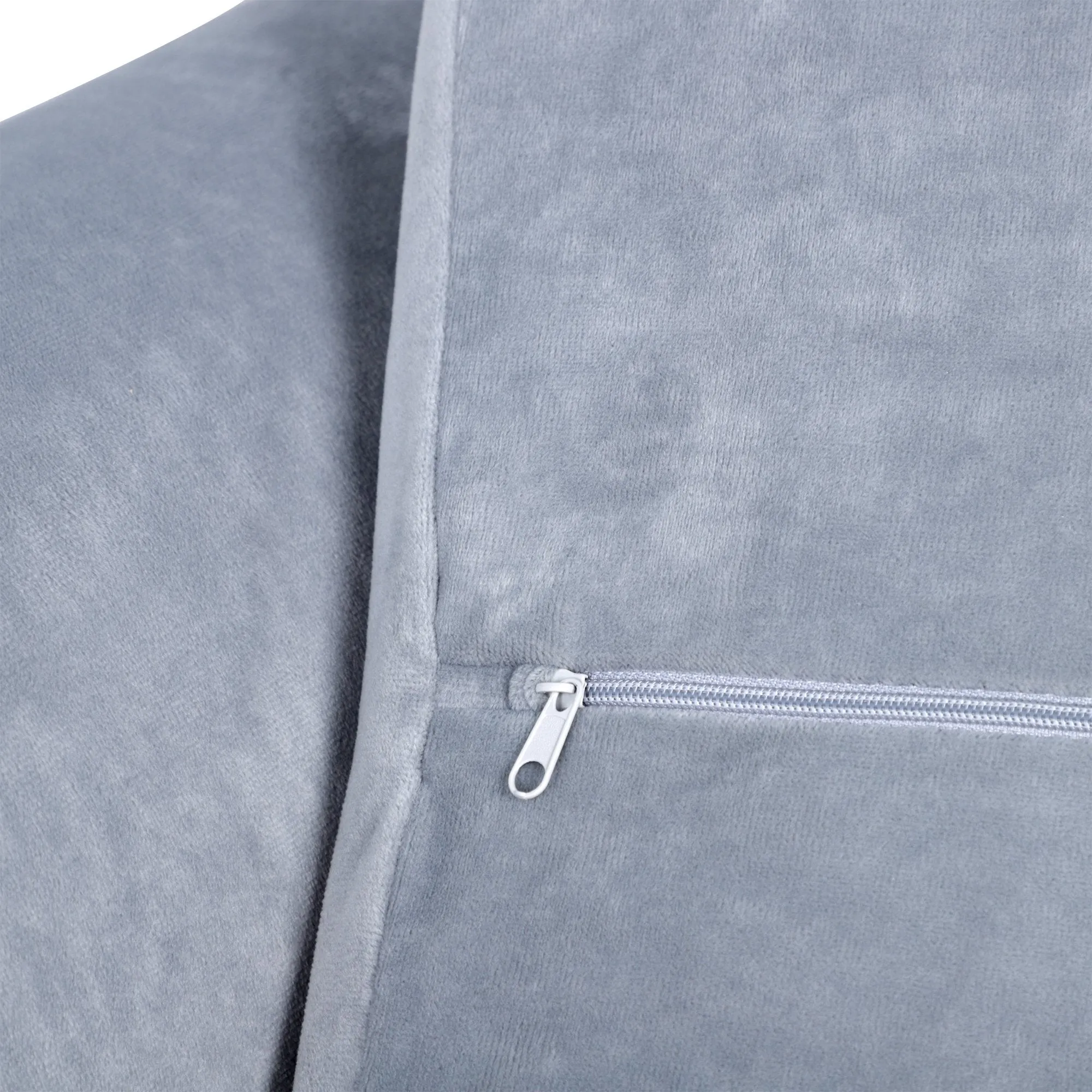 Dogs Elevated Plush Sponge Chaise Lounge Bed Light Blue