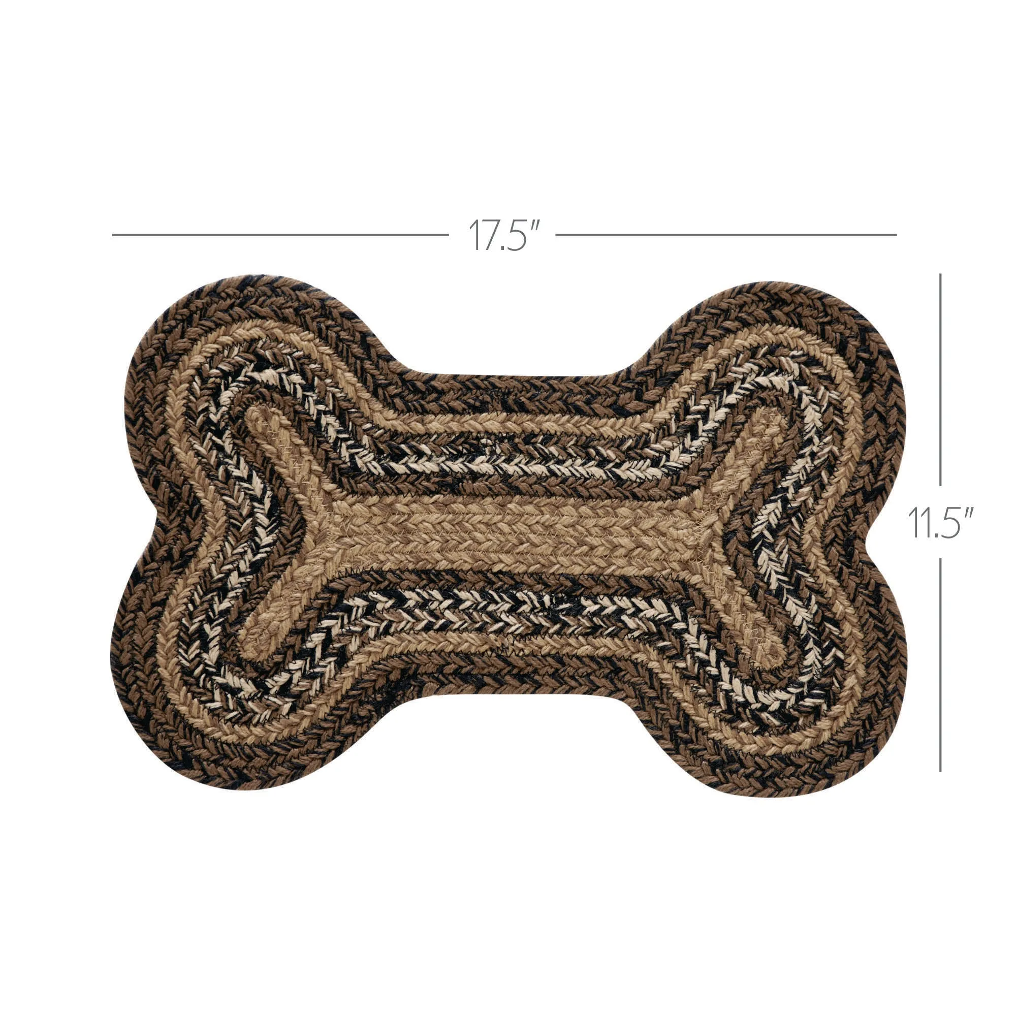 Espresso Indoor/Outdoor Small Bone Rug