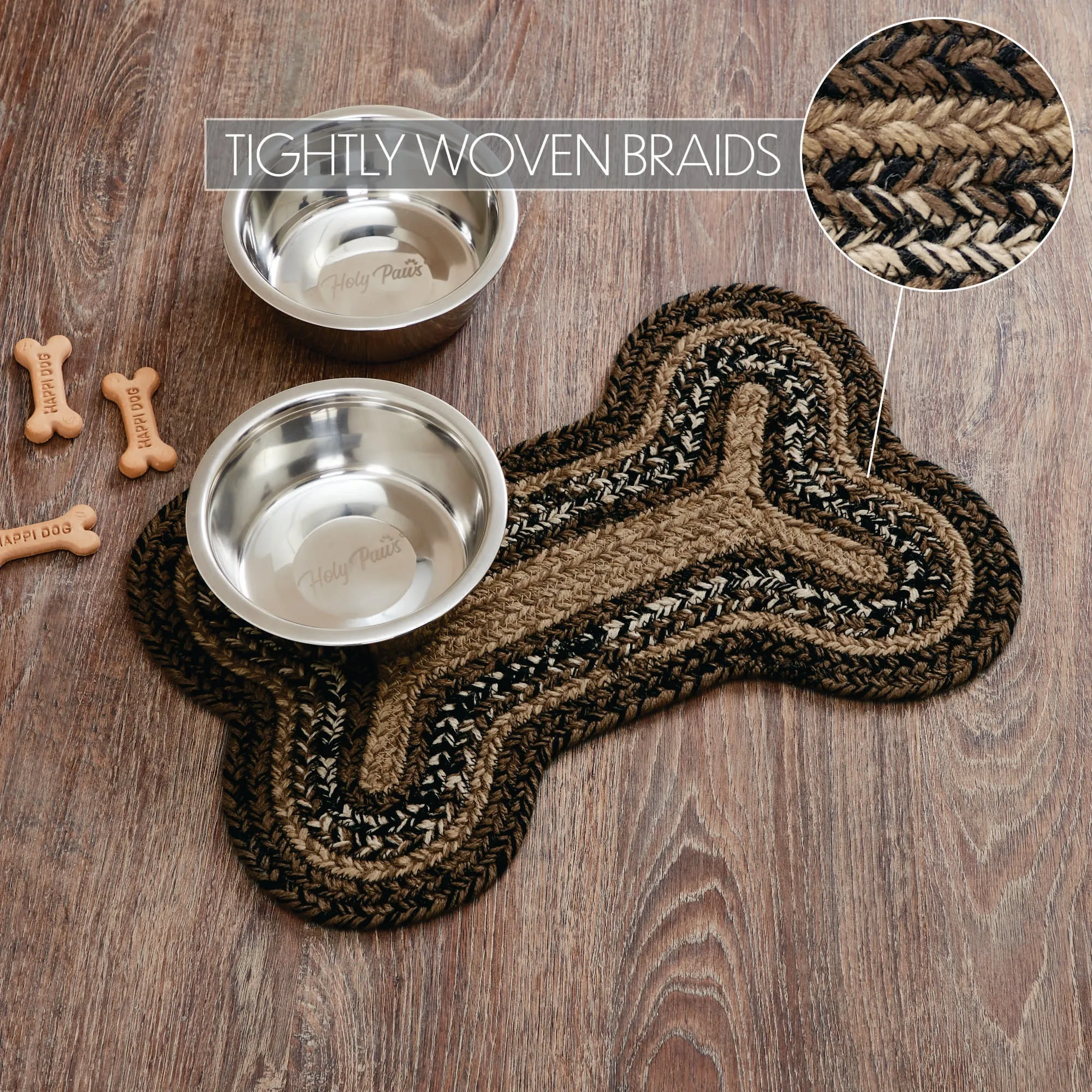 Espresso Indoor/Outdoor Small Bone Rug