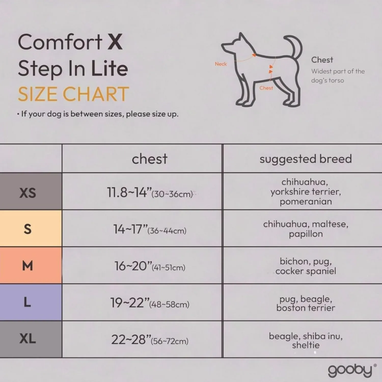 Gooby Comfort X Step in Lite Dog Harness - Choke Free, Escape Free with Light Breathable Mesh - Step in Dog Harness for Small and Medium Dogs - Quick Release Buckle, Metal D-Rings - Purple, X-Small