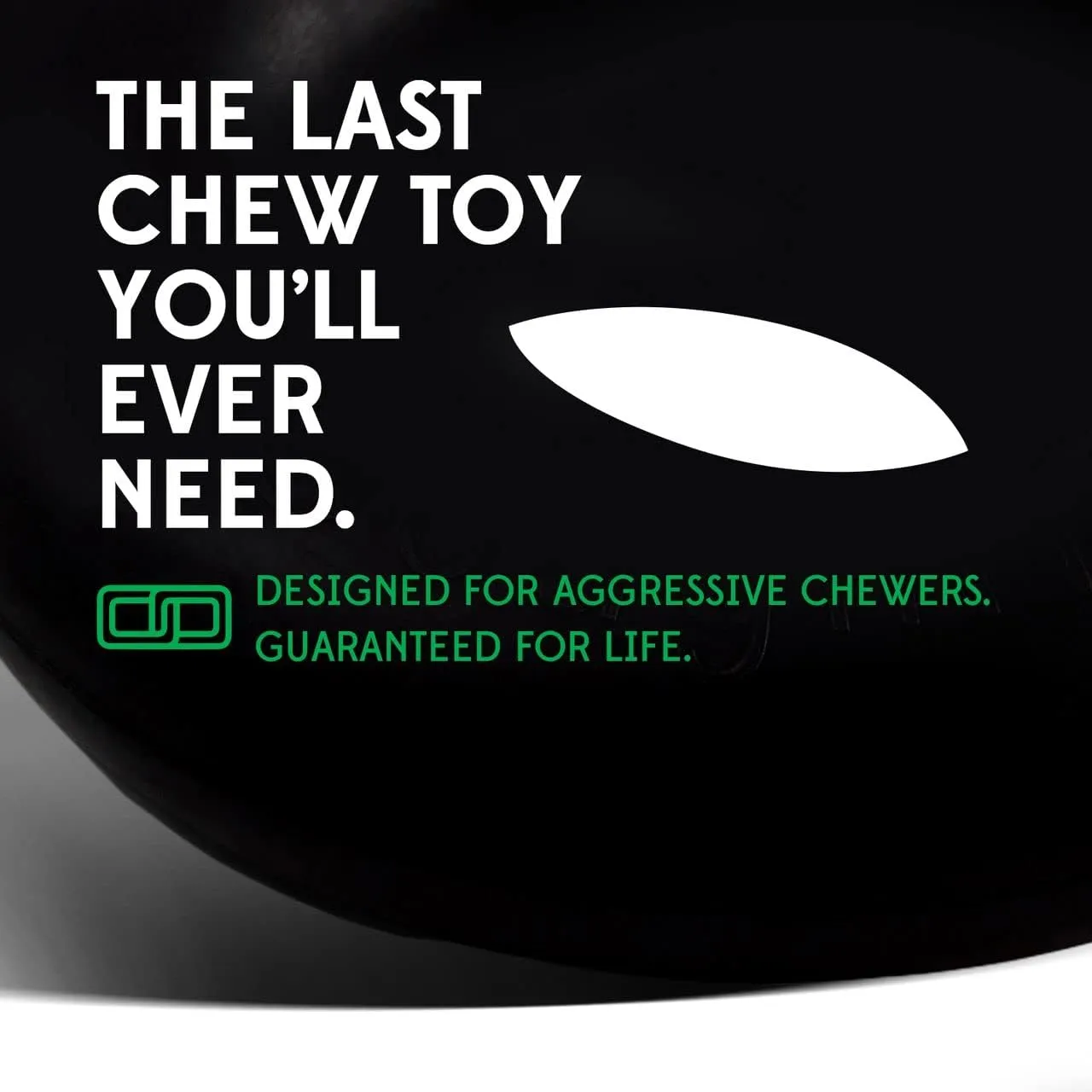 Goughnuts  Dog Toys for Aggressive Chewers | Virtually Indestructible Pull Toy for Large Breeds Such as Pit Bulls and German Shepherds | Heavy Duty Tug Dog Toy | Large | Black