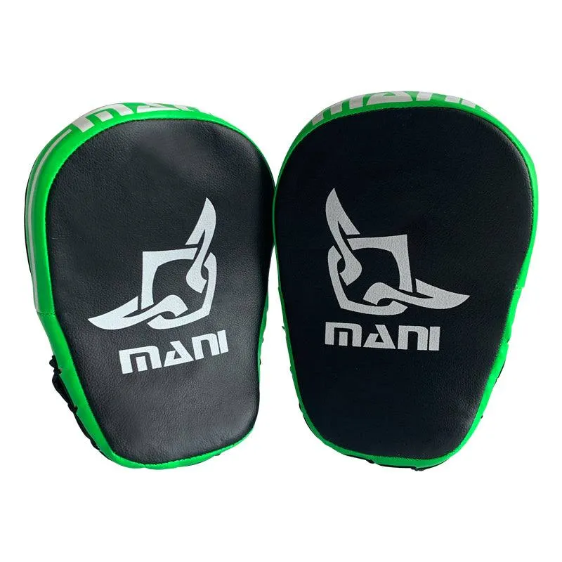 GREEN & BLACK LEATHERETTE KIDS BOXING FOCUS PADS
