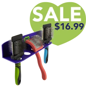Hanging Brush Holder Purple by PetStore.Direct