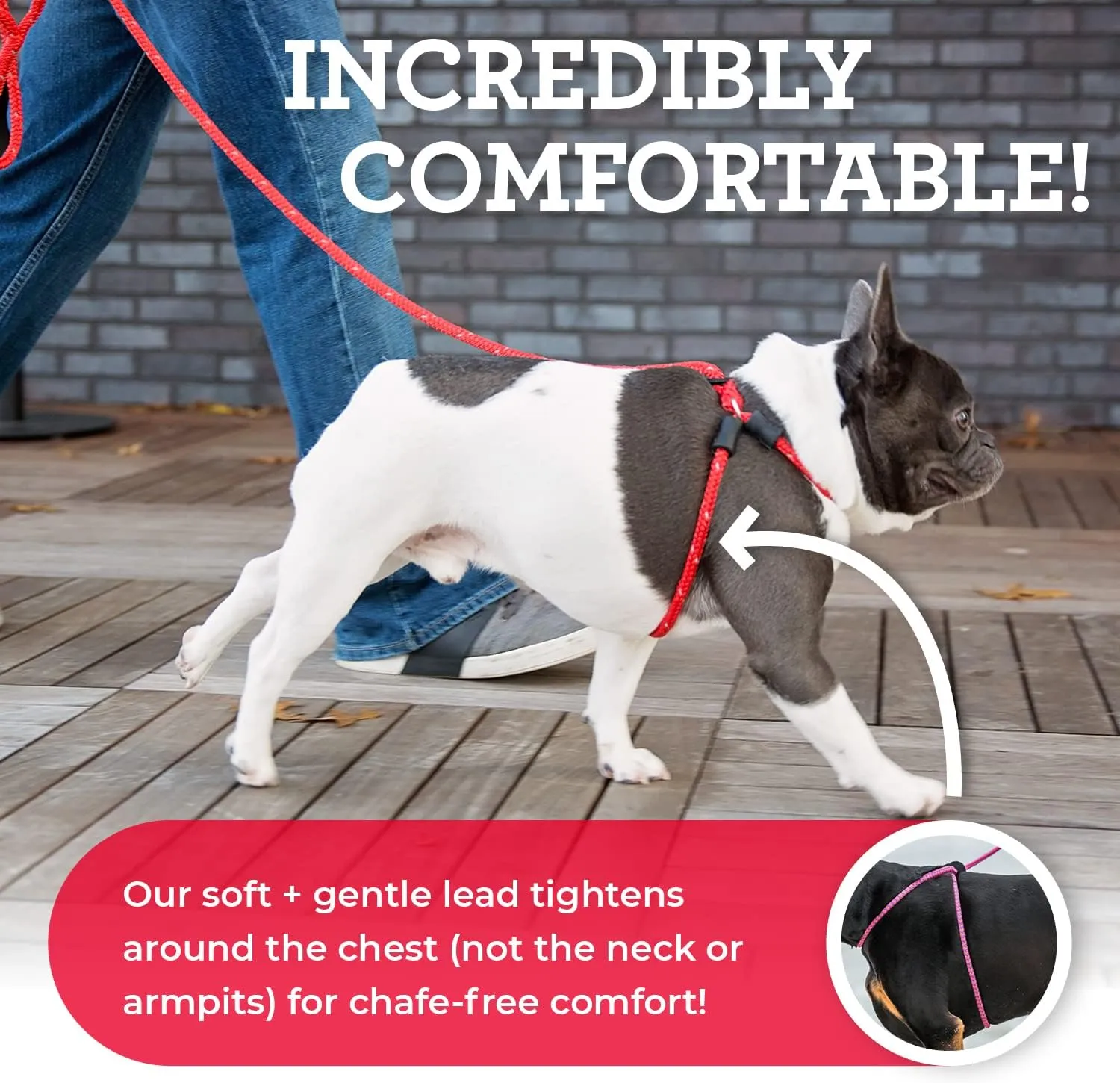 Harness Lead No Pull Dog Harness and Leash Set, Anti Pull Dog Harness for All Breeds and Sizes, One-Piece Cushioned Rope Design Safely Prevents Escaping and Pulling (Medium/Large, Orange/Reflective)