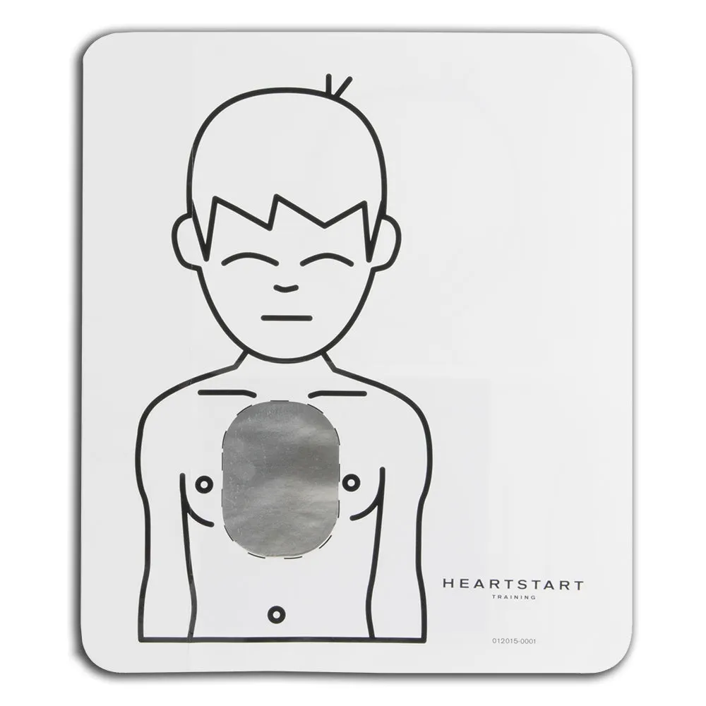 HeartStart Infant/Child Pad Placement Guide