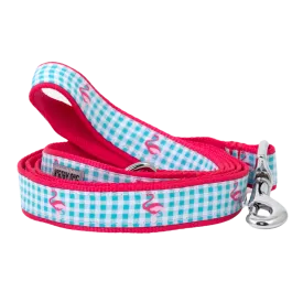 Leash | Gingham Flamingos