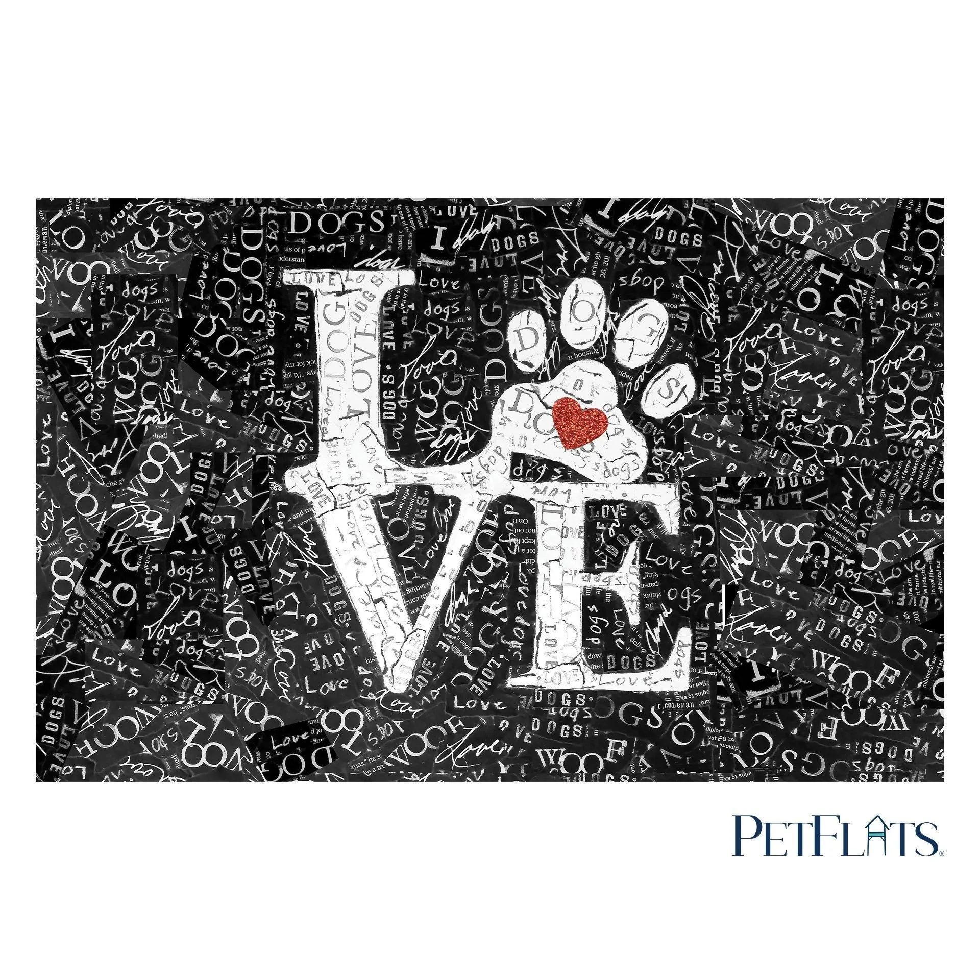 Love Dog PetFlat - Premium Vinyl Mat