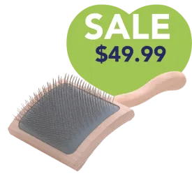 Mark Curved Back Large Slicker Brush by Chris Christensen