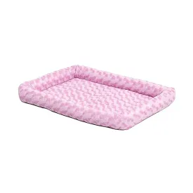 MidWest Homes for Pets QuietTime Bolster Dog Bed Pink 22in X 36in