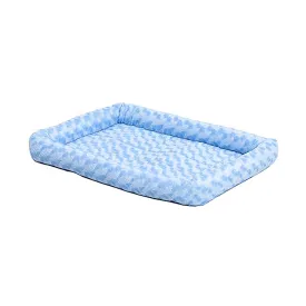 MidWest Homes for Pets QuietTime Bolster Dog Bed Powder Blue 22in X 36in