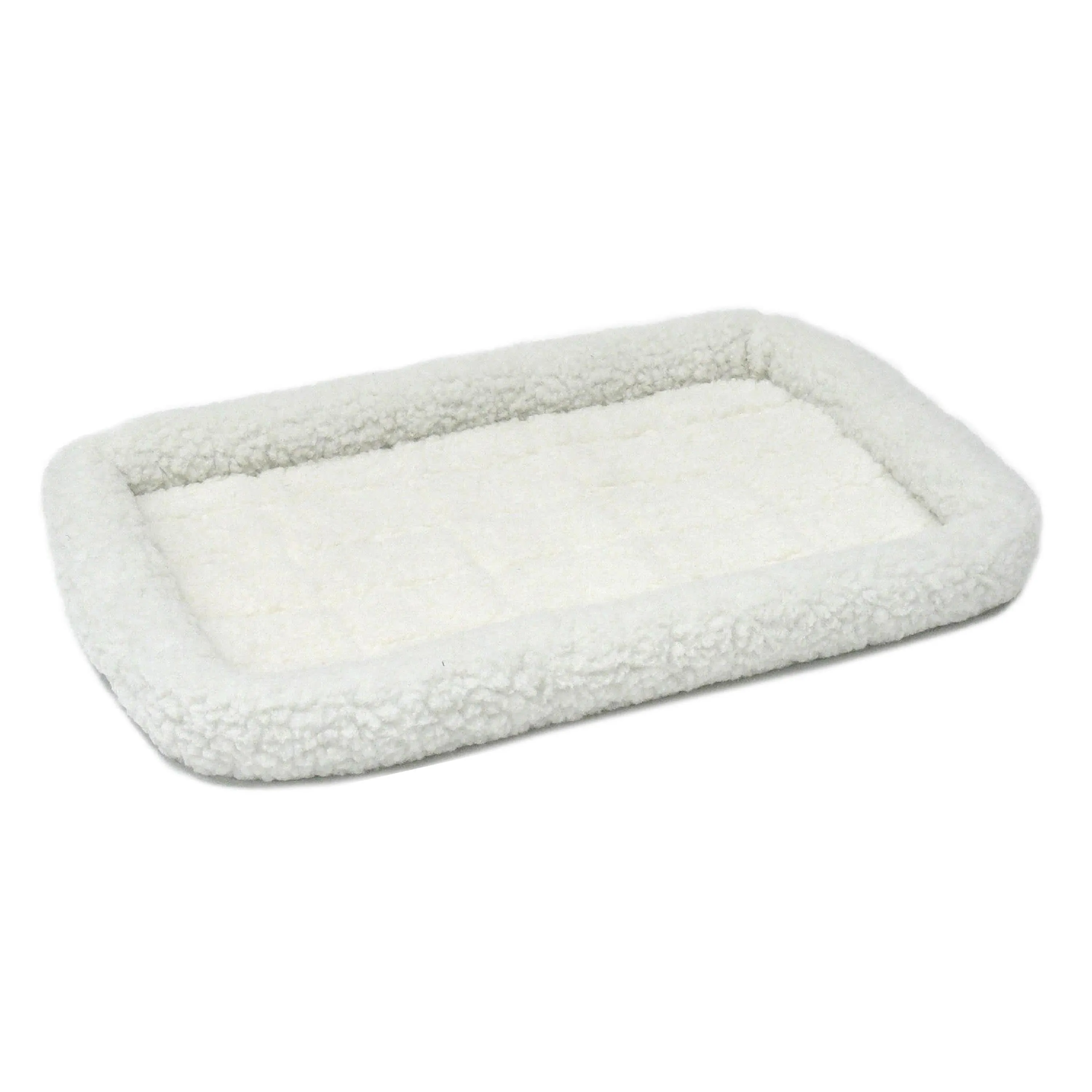 MidWest Homes for Pets QuietTime Bolster Dog Bed White 18in X 24in