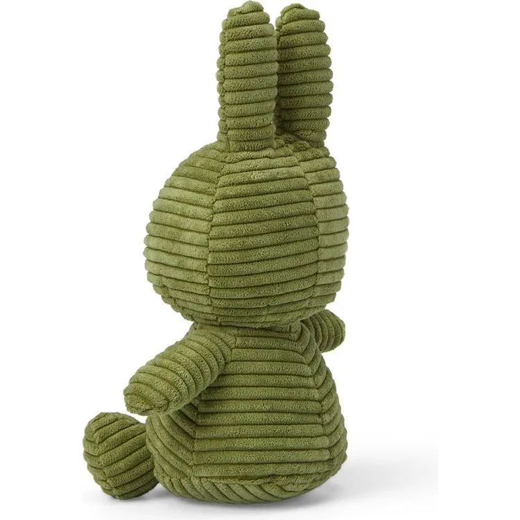 Miffy Sitting Corduroy Olive Green 9"