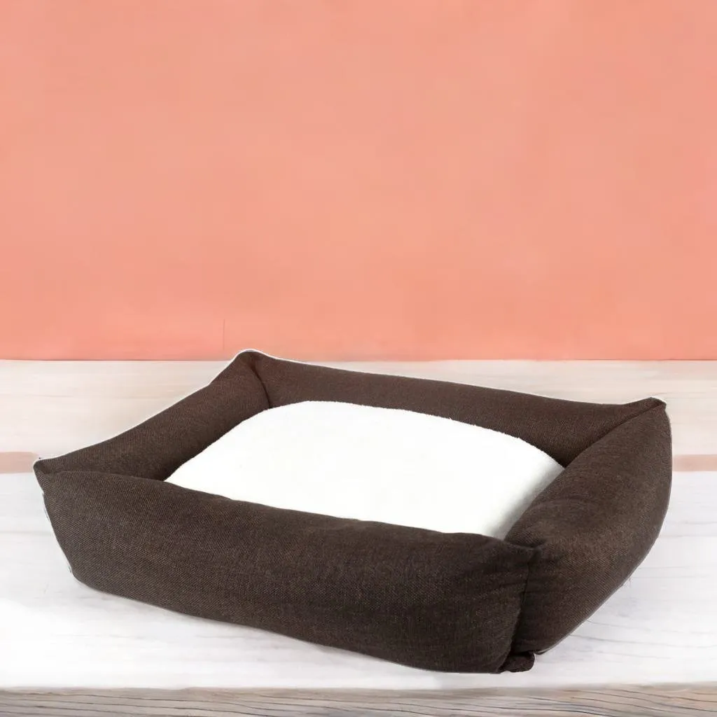 Orthopedic Lounger Dog Bed - Brown