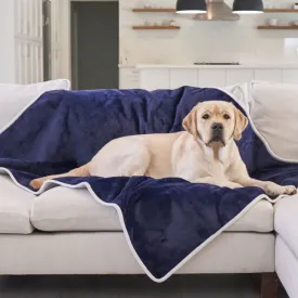 Paw Brands, PupProtector™ Waterproof Throw Blanket, Blue Velvet