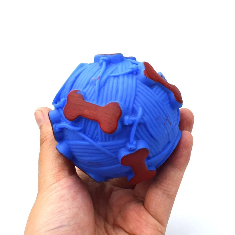 PAWS ASIA Custom Dog Treat Toy Eco Friendly Vinyl Feeder Leak Food Ball Toys Pet