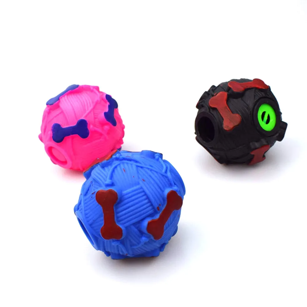 PAWS ASIA Custom Dog Treat Toy Eco Friendly Vinyl Feeder Leak Food Ball Toys Pet