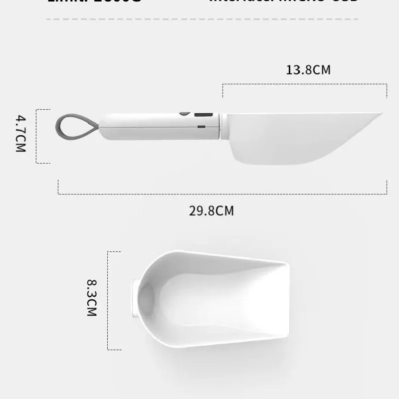 Pet Food Spoon Transparent With Scale Measurement