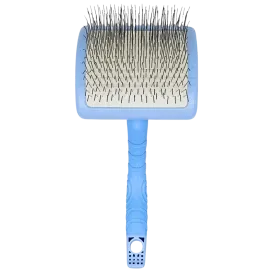 Plastic Handle Large Slicker Brush Blue by Zolitta