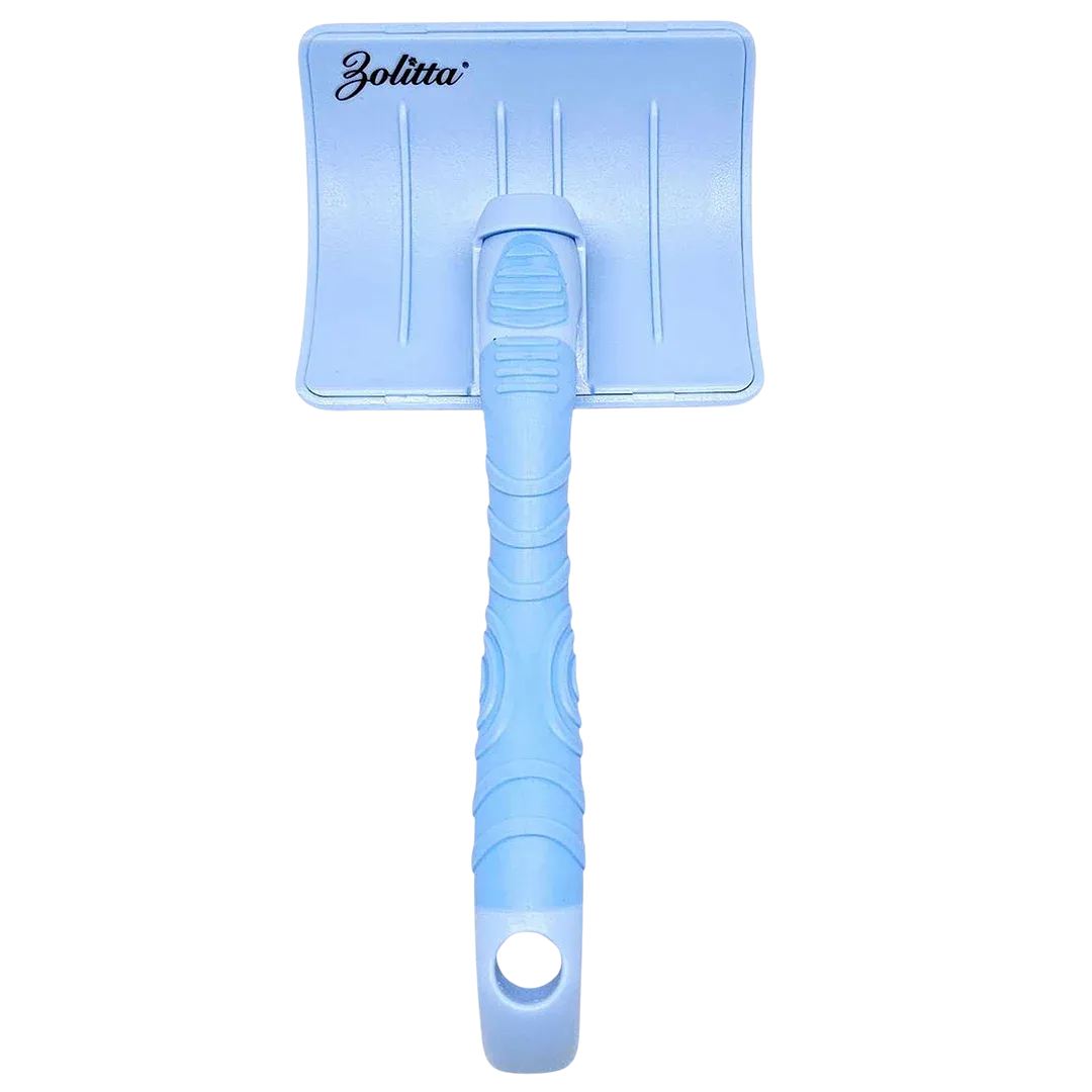 Plastic Handle Large Slicker Brush Blue by Zolitta