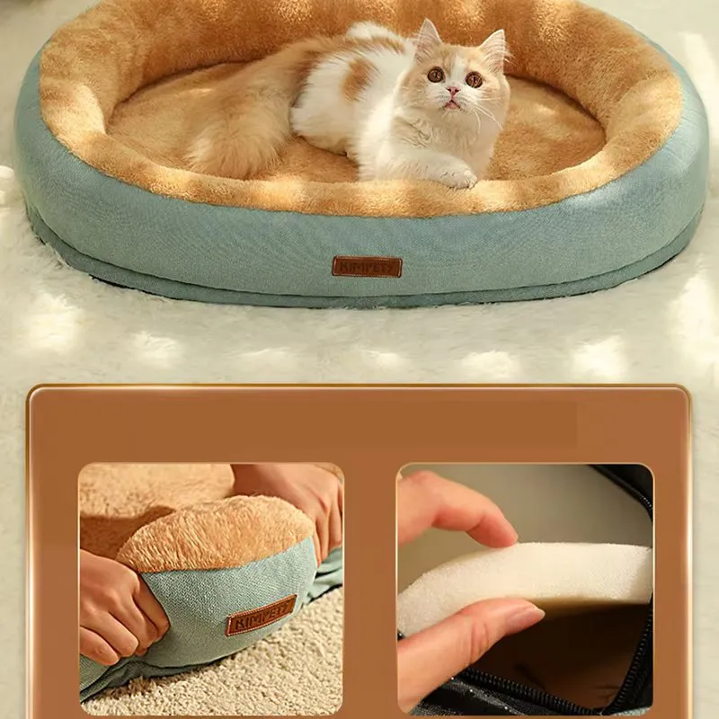 Plush Cat and Puppy Bed – Cosy Pet Lounger