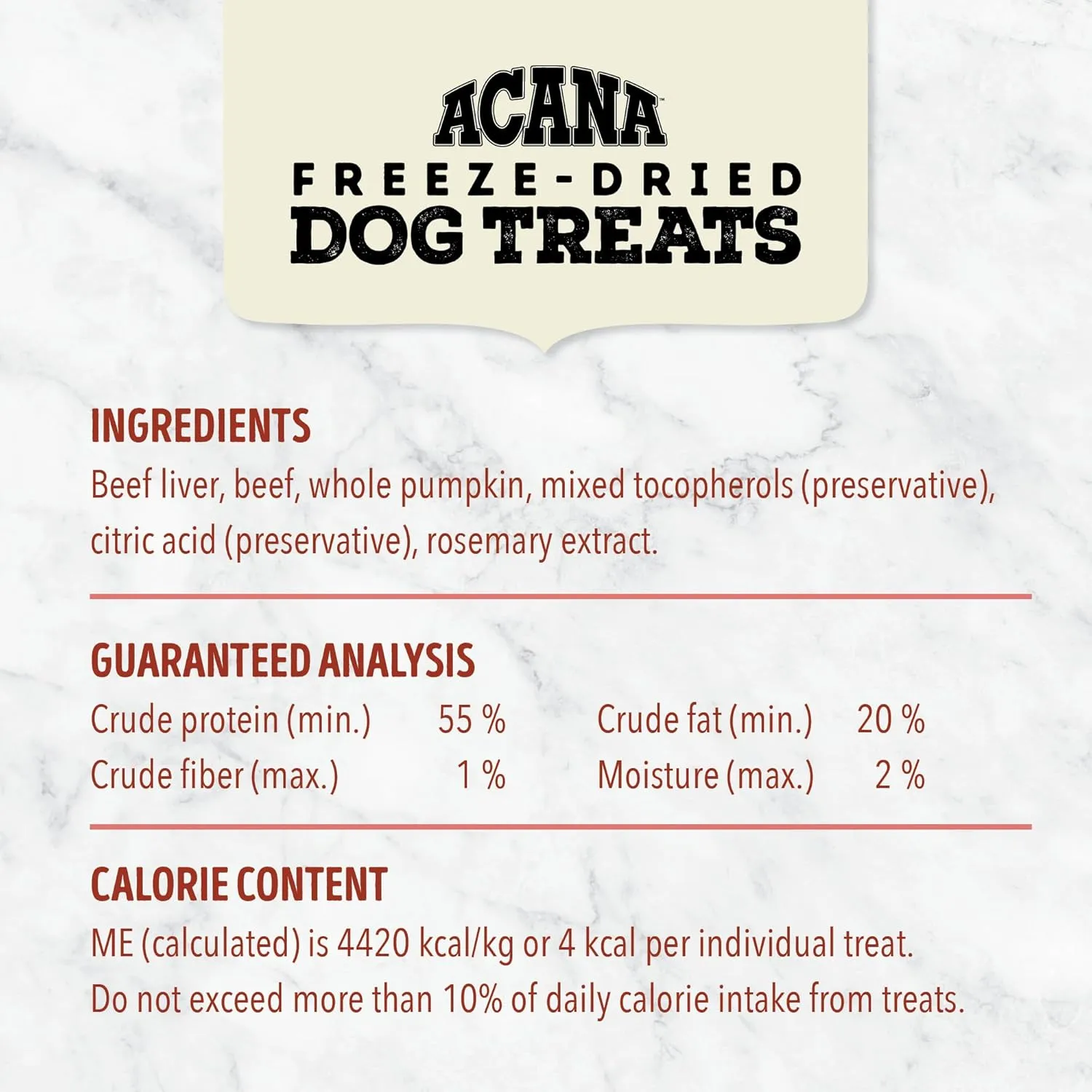 Singles Freeze Dried Dog Treats, Limited Ingredient Grain Free Beef & Pumpkin Recipe, 1.25oz