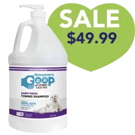 Snow White Toner Shampoo Gallon by Groomer's Goop
