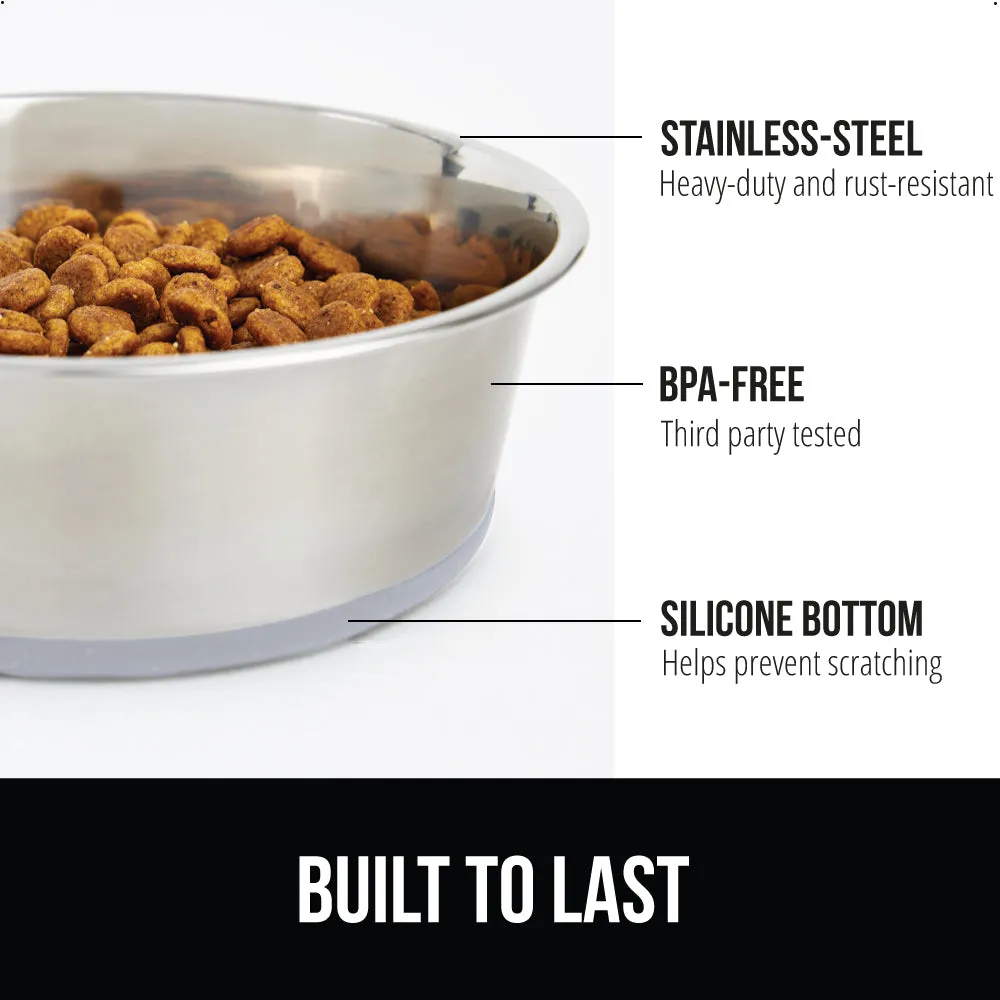 Stainless Steel Dog Bowl (Set of 2)