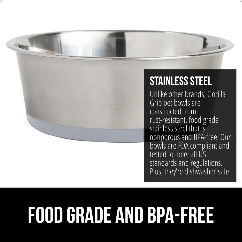 Stainless Steel Dog Bowl (Set of 2)