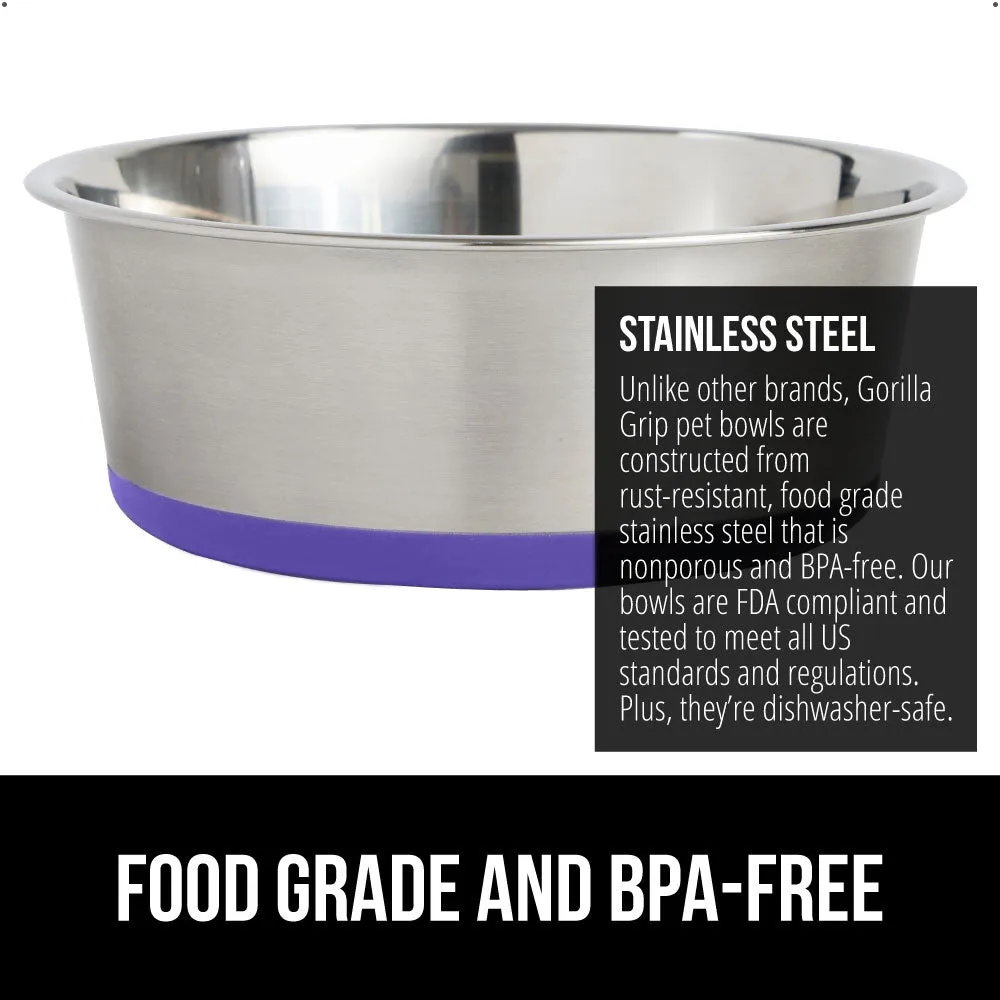 Stainless Steel Dog Bowl (Set of 2)