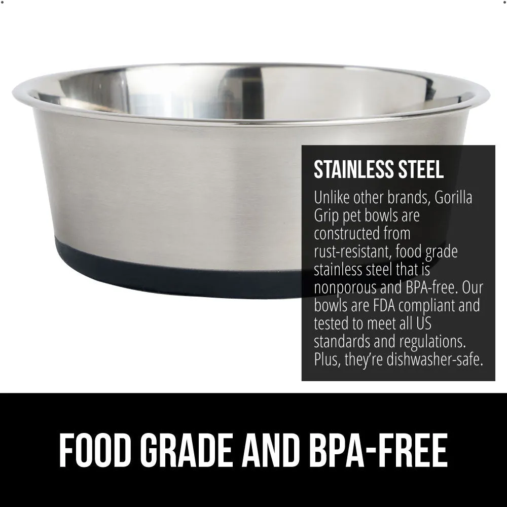 Stainless Steel Dog Bowl (Set of 2)